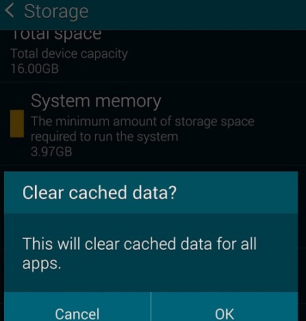 Clear Cached Data