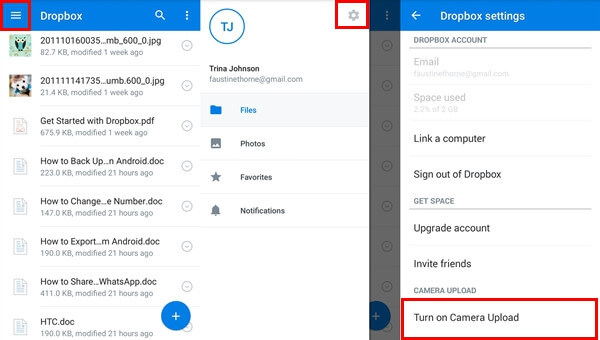Automatically Sync Android Photos to Dropbox