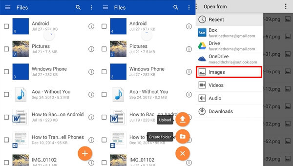 Transfer Android Pictures with OneDrive