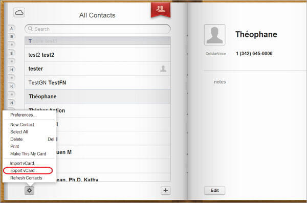 iCloud Contacts to Android