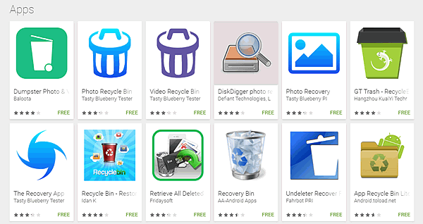 Recycle Bin Apps