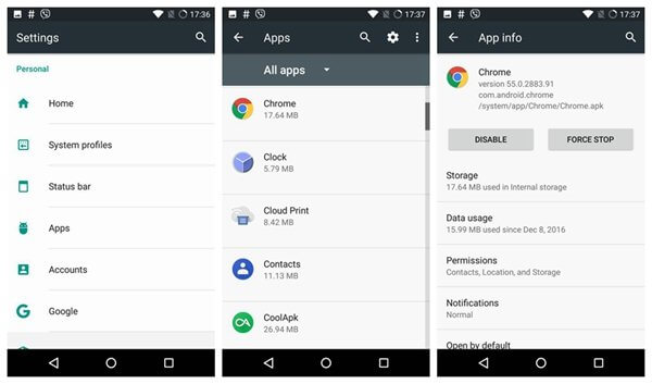 Force Stop Apps Android
