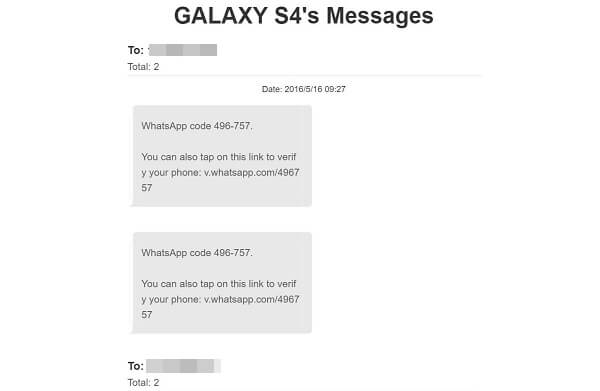 Messages in HTML Format