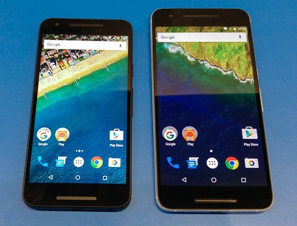 Nexus 5X and Nexus 6P Display Comparison