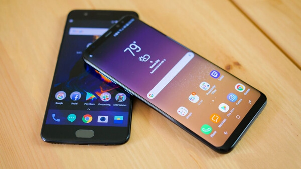 OnePlus 5 and Samsung Galaxy S8