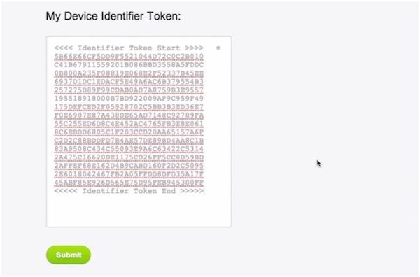 copy identifier token