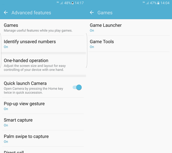 Samsung Galaxy S7 Edge: Games