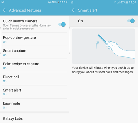 Samsung Galaxy S7 Edge: Smart Alert